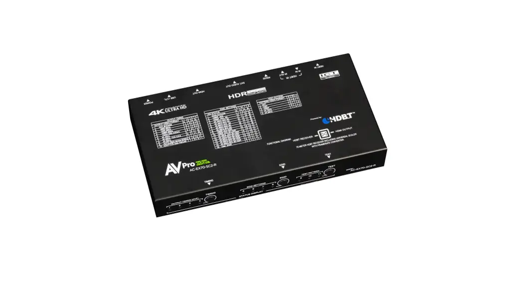Av Pro Edge Ac-ex70-sc2-r 18gbps 70m Hdmi Via Hdbaset Scaling Extende User Guide