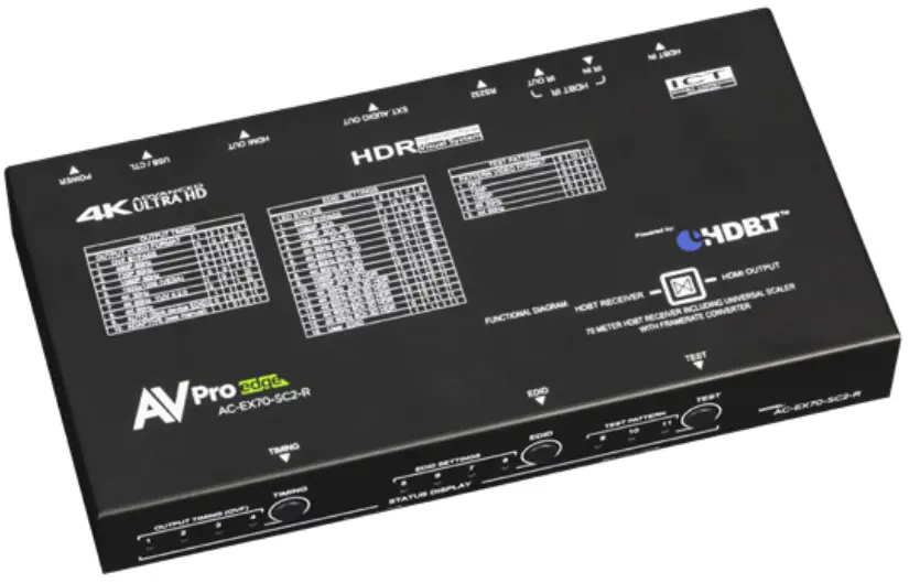 AV Pro edge AC EX70 SC2 R 18Gbps 70m HDMI via HDBaseT Scaling Extende