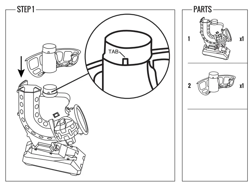 Franklin 52879 Sports Automatic Pickleball Launcher Machine - parts 1