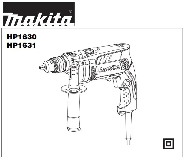 makita HP1630, HP1631 Hammer Drill Instruction Manual