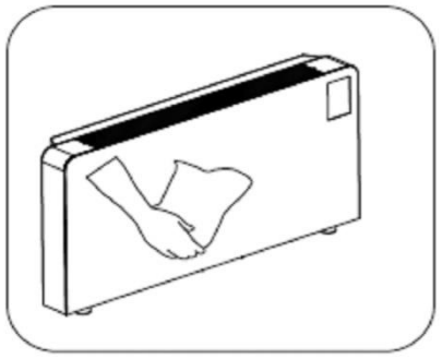 MEACO Wall 53B W Wall Mounted Dehumidifiers - dry reinsert