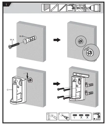 WALI MB3940 Speaker Wall Mount For Sonos Play 5 - 1