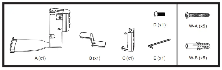 WALI MB3940 Speaker Wall Mount For Sonos Play 5 - 1pic