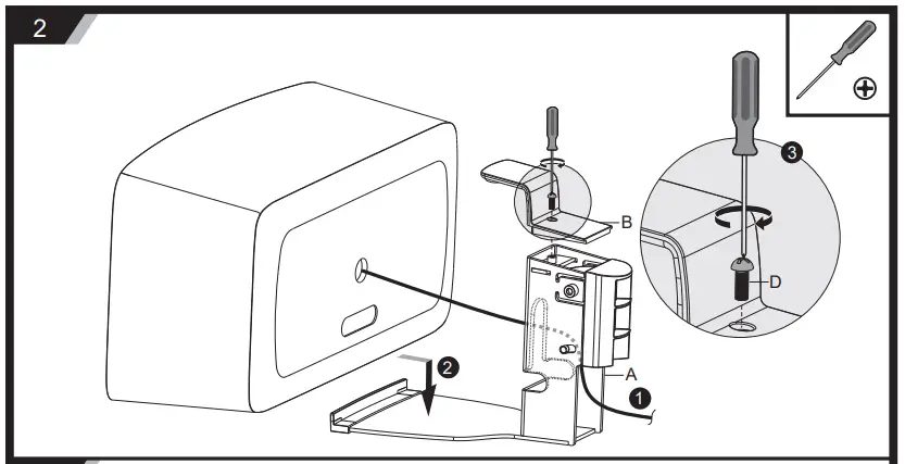 WALI MB3940 Speaker Wall Mount For Sonos Play 5 - 2