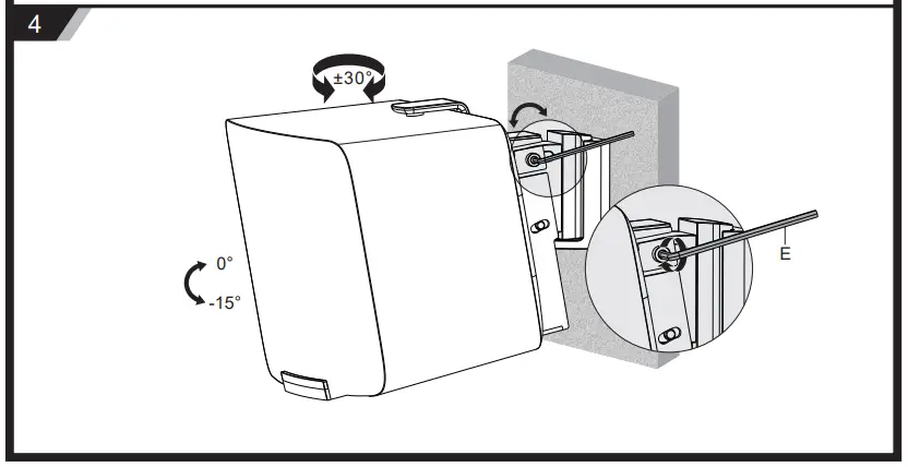 WALI MB3940 Speaker Wall Mount For Sonos Play 5 - 4