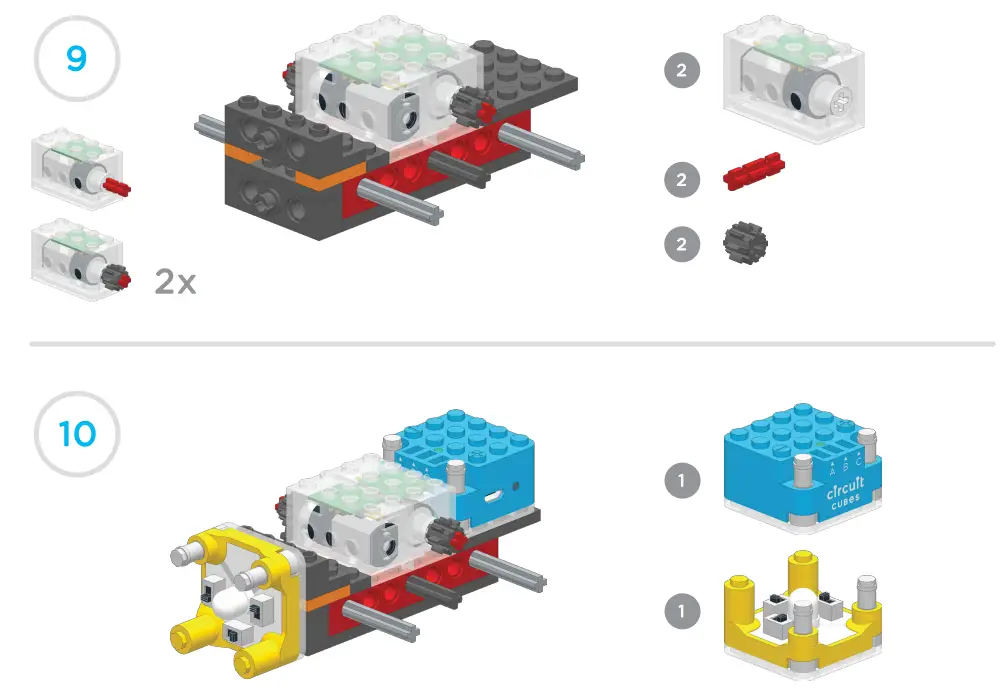 Tenka XV-B5 Fifth Build In The Circuit Cubes Gears Go Garage Kit - fig 5