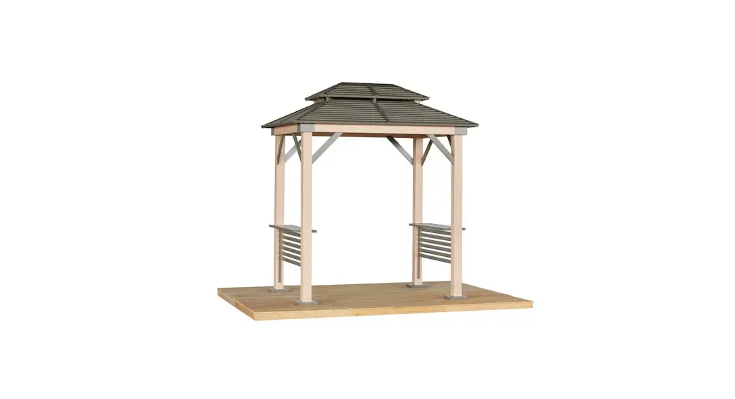 Tommy Bahama 500-9168501 Taupe Metal Rectangle Grill Gazebo With Steel Roof Instruction Manual Tommy Bahama 500-9168501 Taupe Metal Rectangle Grill Gazebo With Steel Roof Instruction Manual