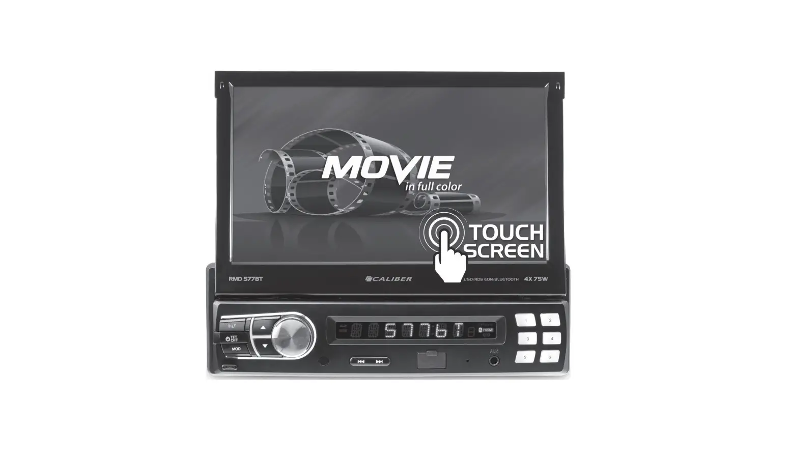 Caliber Rmd 577bt Car Radio With Folding Screen Bluetooth Usb User Guide