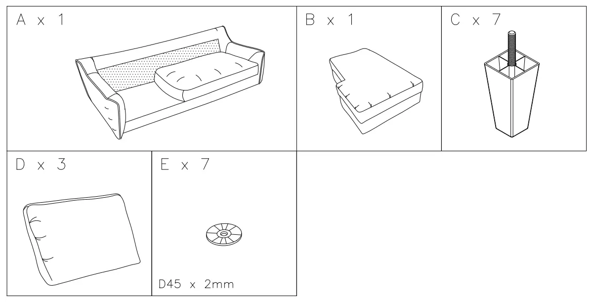 ASHLEY 1150271 Jarreau Sofa Chaise Sleeper