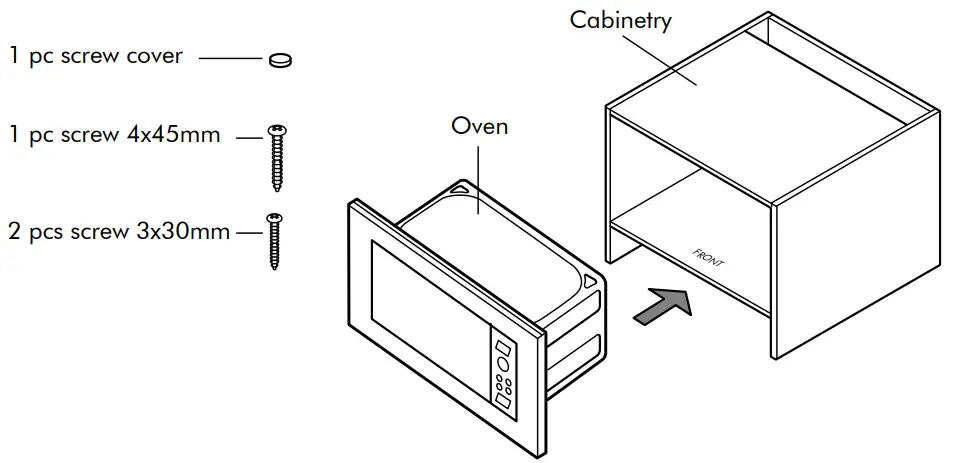 lin rie LJMO30GXBI Built In Microwave in Stainless Steel - Components