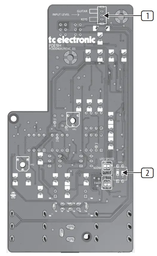 tc electronics JUNE-60 V2 CHORUS - Switches