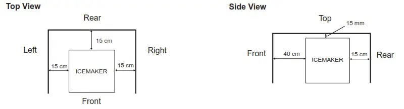 HOSHIZAKI KM 80C W Self Contained Crescent Cuber Ice Macker - INSTALLATION INSTRUCTIONS 3