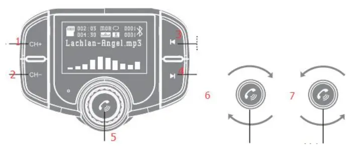 Sumind BT70B Bluetooth FM Transmitter -