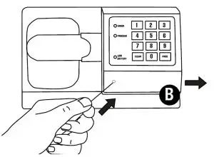 FIG 2 Gain entry with the basic electronic lock
