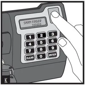 FIG 4 To enter fingerprint scans