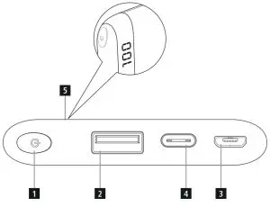 hama 183361 LED6S 6000mAh Power Pack - fig