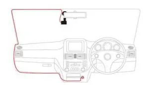 ELInZ DC2KWIFI 2K Dash Cam Dual Camera--Installation Diagram