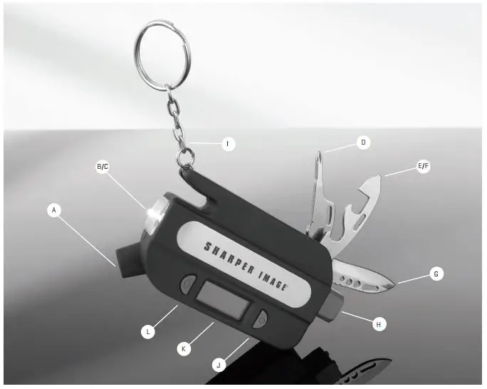 Sharper Image 8-in-1 Emergency Auto Tool User Guide