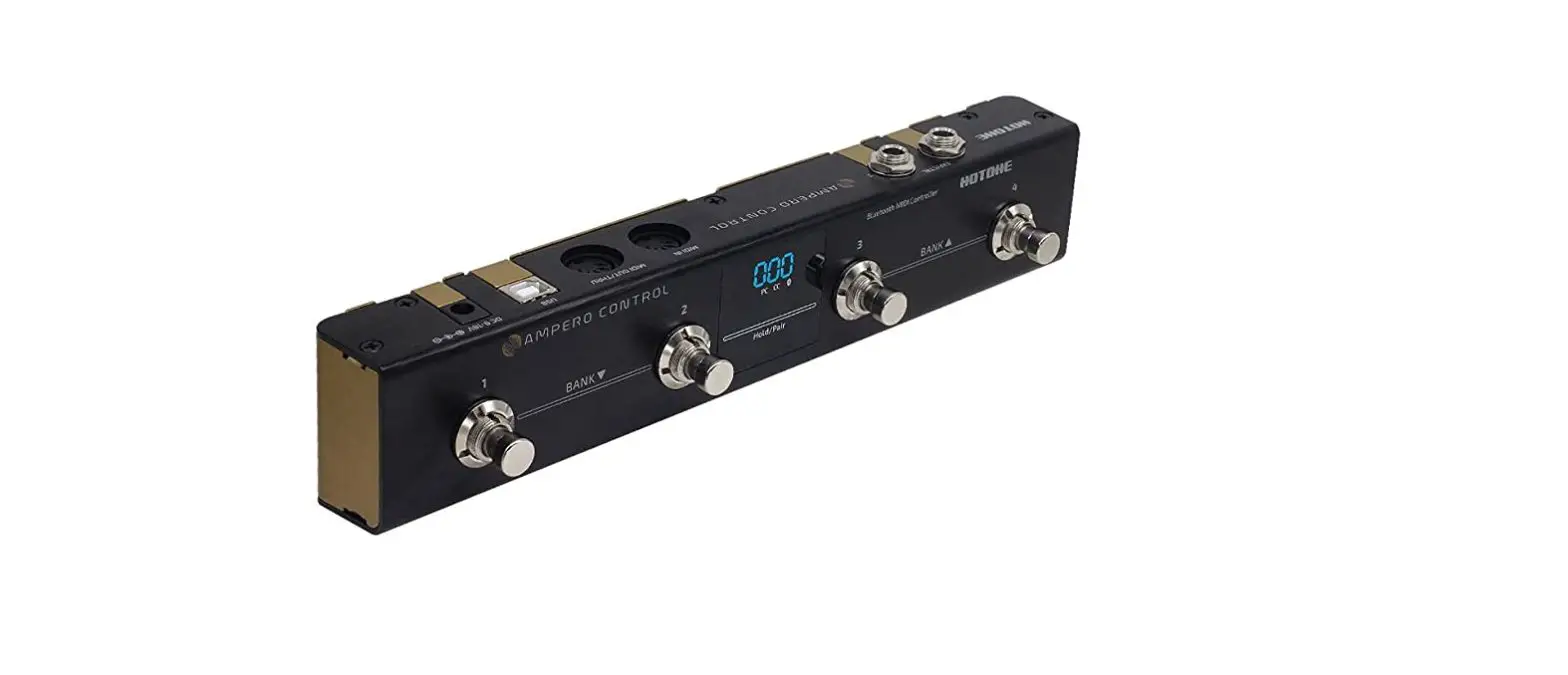 Hotone 525606 Ampero Control 4 Button Bluetooth Midi Foot Controller Pedal User Manual