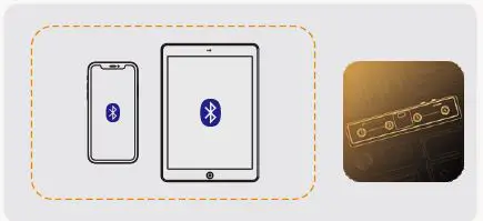 HOTONE 525606 Ampero Control 4 Button Bluetooth MIDI Foot Controller Pedal fig1