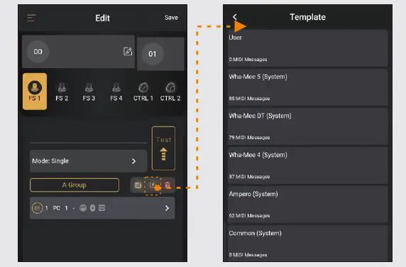 HOTONE 525606 Ampero Control 4 Button Bluetooth MIDI Foot Controller Pedal fig10