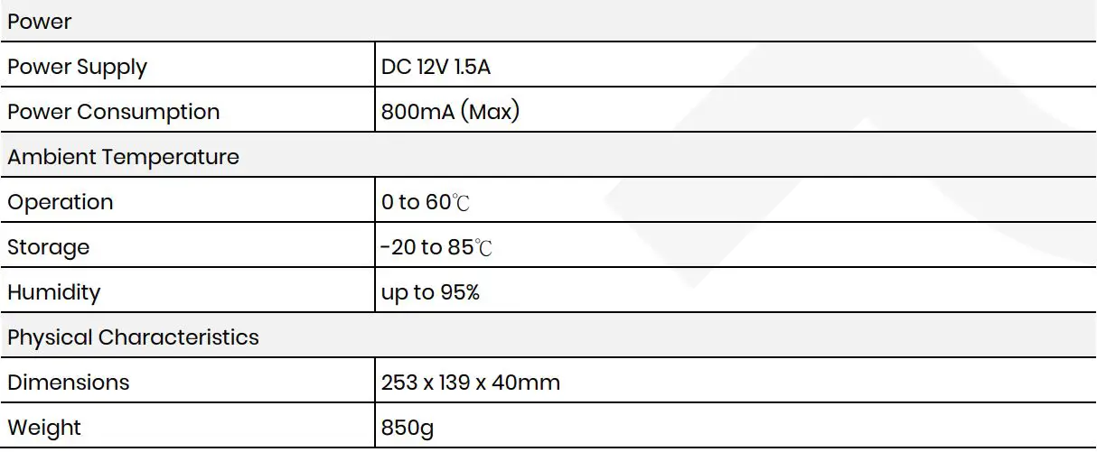 SC T HS42M-4K6G 4K 60Hz 4 x 2 HDMI Matrix Switcher with Audio Extractor and Scaler User Manual - Specification