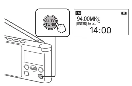 SONY XDR-S41D Portable DAB- search FM
