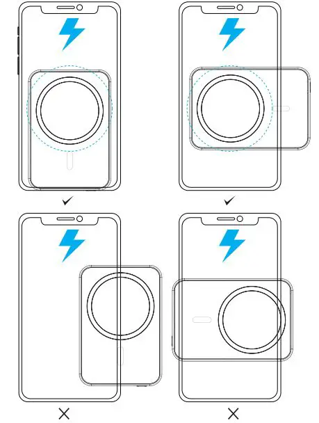 Shenzhen U Angel Technology U50CW Magnetic Wireless Power Bank User Manual - Charge Other Devices