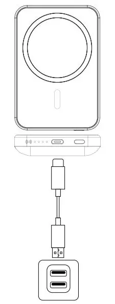 Shenzhen U Angel Technology U50CW Magnetic Wireless Power Bank User Manual - Recharging Your Portable Charge