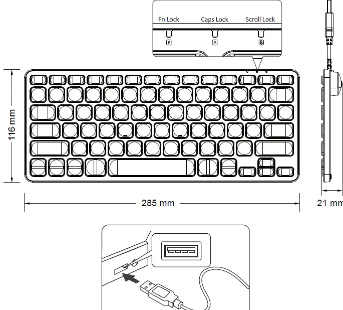 perixx PERIBOARD-332 Wired Keyboard fig 1