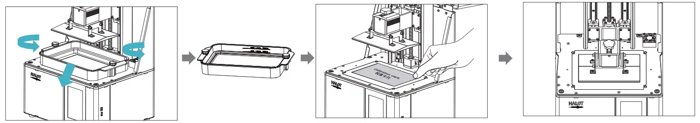 CREALITY CL 89 Halot Sky 3D Printer - level platfrom