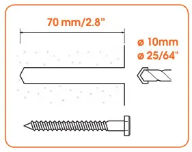 vogel s TVM 3420 Series Full Motion TV Wall Mount - Concrete Brick wall 2