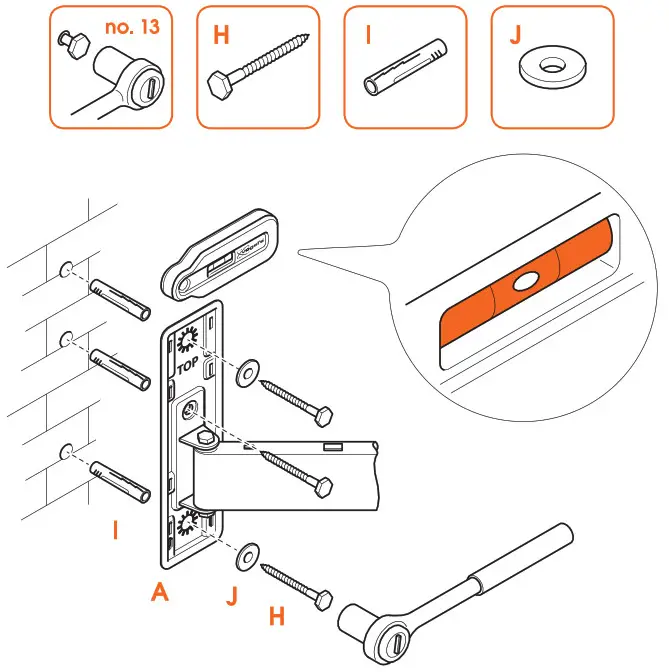 vogel s TVM 3420 Series Full Motion TV Wall Mount - Concrete Brick wall 3