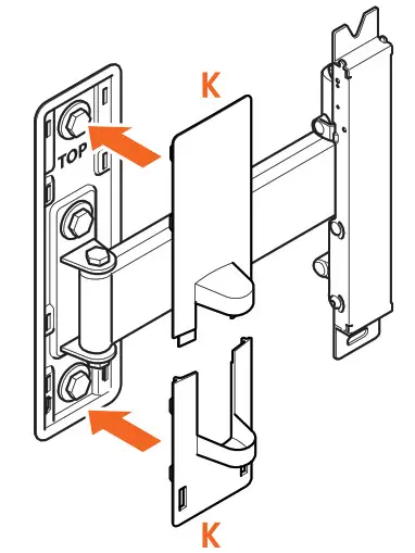 vogel s TVM 3420 Series Full Motion TV Wall Mount - Concrete Brick wall 4