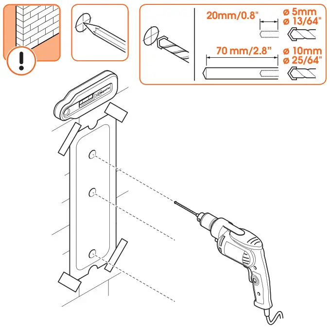 vogel s TVM 3420 Series Full Motion TV Wall Mount - Concrete Brick wall