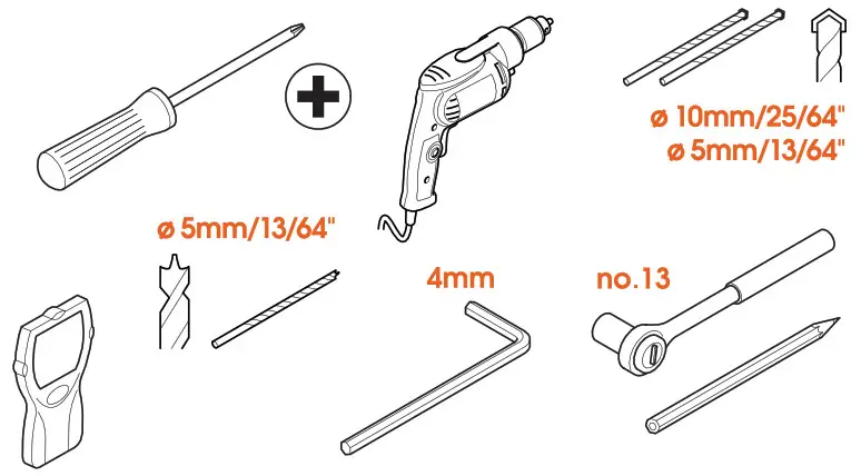 vogel s TVM 3420 Series Full Motion TV Wall Mount - Got your tools ready