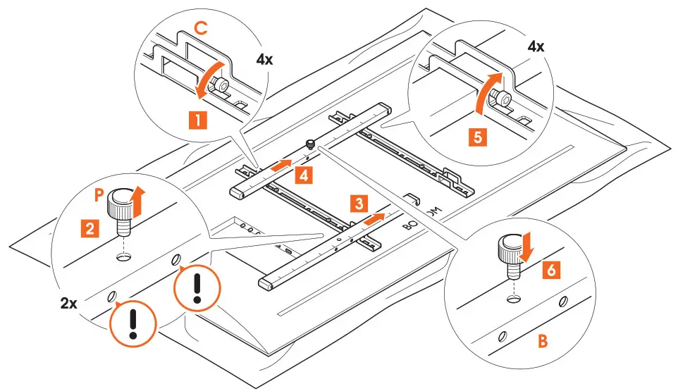 vogel s TVM 3420 Series Full Motion TV Wall Mount - Refer to the user manual of your TV for the correct mounting material