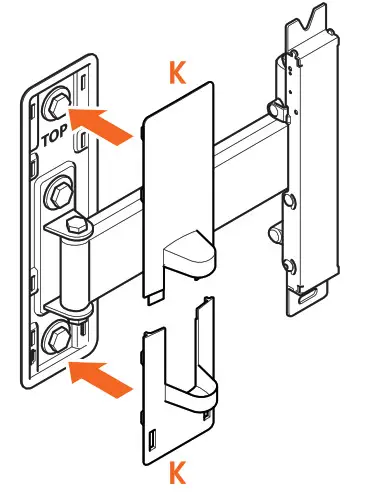 vogel s TVM 3420 Series Full Motion TV Wall Mount - Wooden wall with studs 3