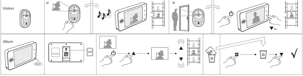 Yale DDV4500 Digital Door Viewer Memory - Product Overview 2