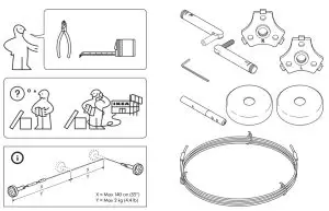 IKEA DIGNITET Curtain Wire 500 Stainless Steel - 1