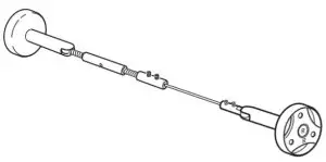 IKEA DIGNITET Curtain Wire 500 Stainless Steel