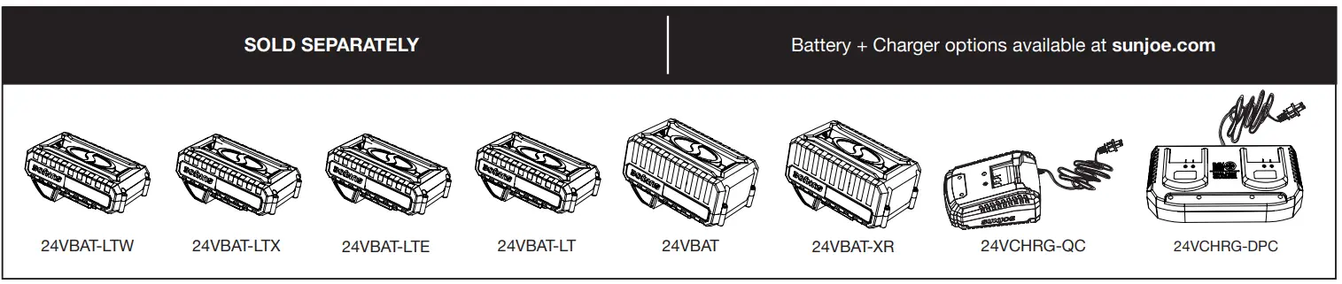 SUNJOE 24V PWSCRB CT RM Cordless Spin Power Scrubber Core Tool - Accessories 15
