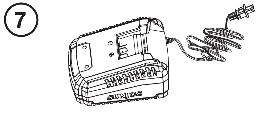 SUNJOE 24V PWSCRB CT RM Cordless Spin Power Scrubber Core Tool - Accessories 6