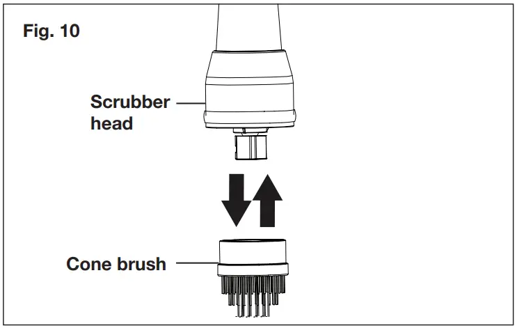 SUNJOE 24V PWSCRB CT RM Cordless Spin Power Scrubber Core Tool - fig 2
