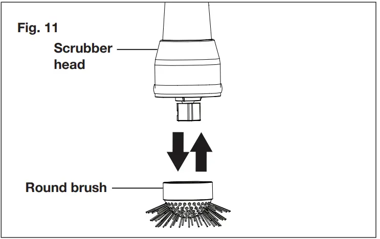 SUNJOE 24V PWSCRB CT RM Cordless Spin Power Scrubber Core Tool - fig 6