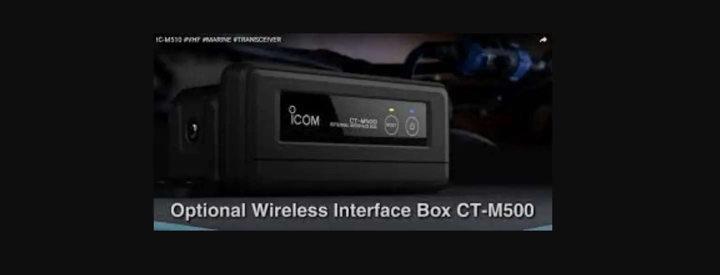 Icom Ct-m500 External Interface Box Instructions