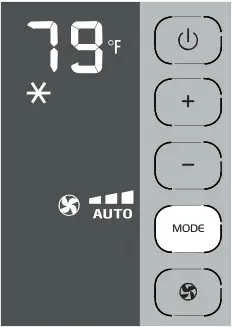 DeLonghi PACEX390UVcare 6AL WH WH Penguino 14000 BTU Portable Air Conditioner- AIR CONDITIONING MODE