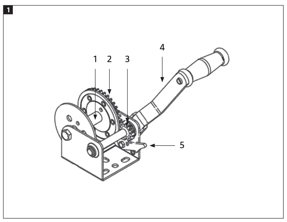 HAMRON 009837 Hand Winch - fig