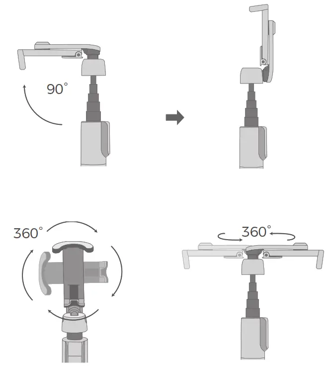 MPOW Selfie Sticktripod - Adjust