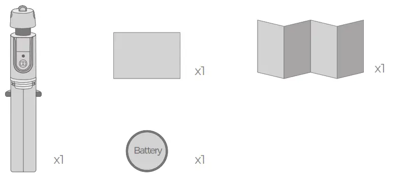 MPOW Selfie Sticktripod - Diagram